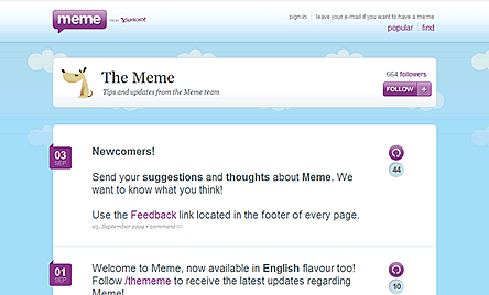 Yahoo! meme