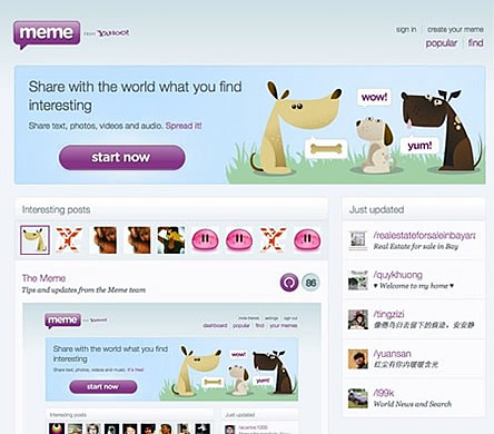 Yahoo Meme Opens Up Its API