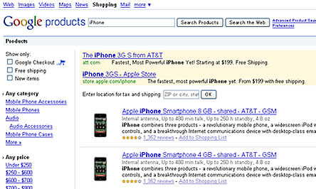 Google Product Search